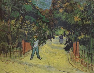Vincent Van Gogh Entrance to thte Public Park in Arles (nn04) Germany oil painting art